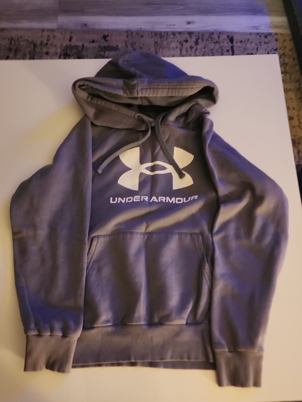 Under Armour Gray Hoodie with White Logo